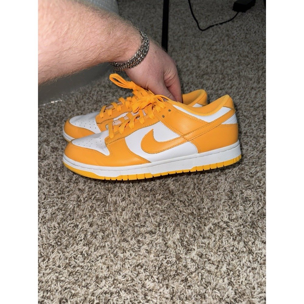 Size 10W / 8.5 Mens - Nike Dunk Low Laser Orange White (D1503-800) CLEAN